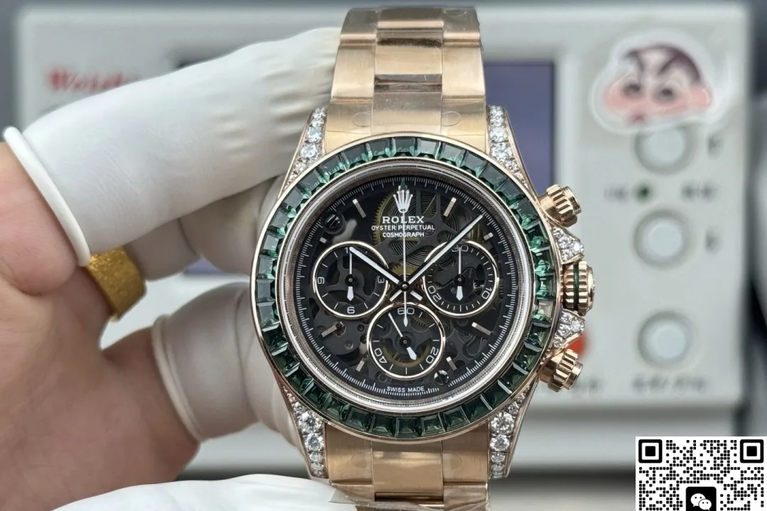 PPM Factory Rolex Daytona Emerald bezel 1:1 Best Edition Replica Watch