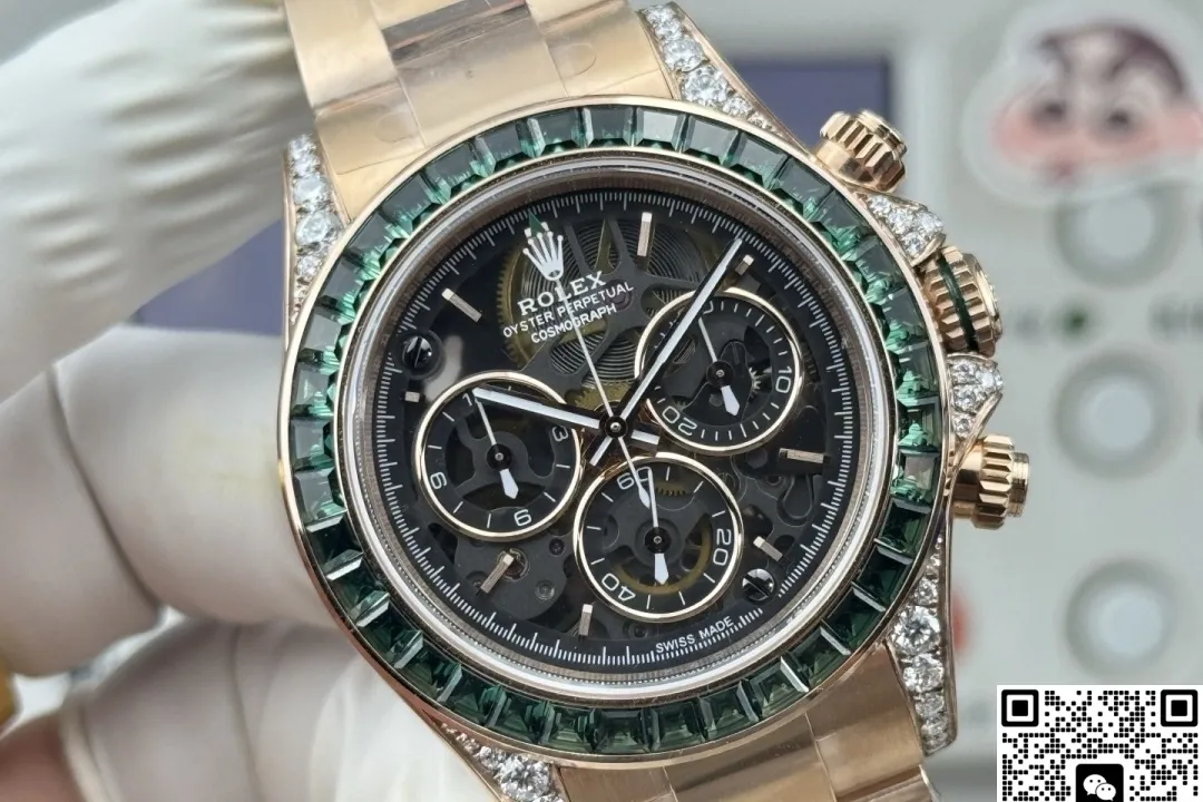 PPM Factory Rolex Daytona Emerald bezel 1:1 Best Edition Replica Watch