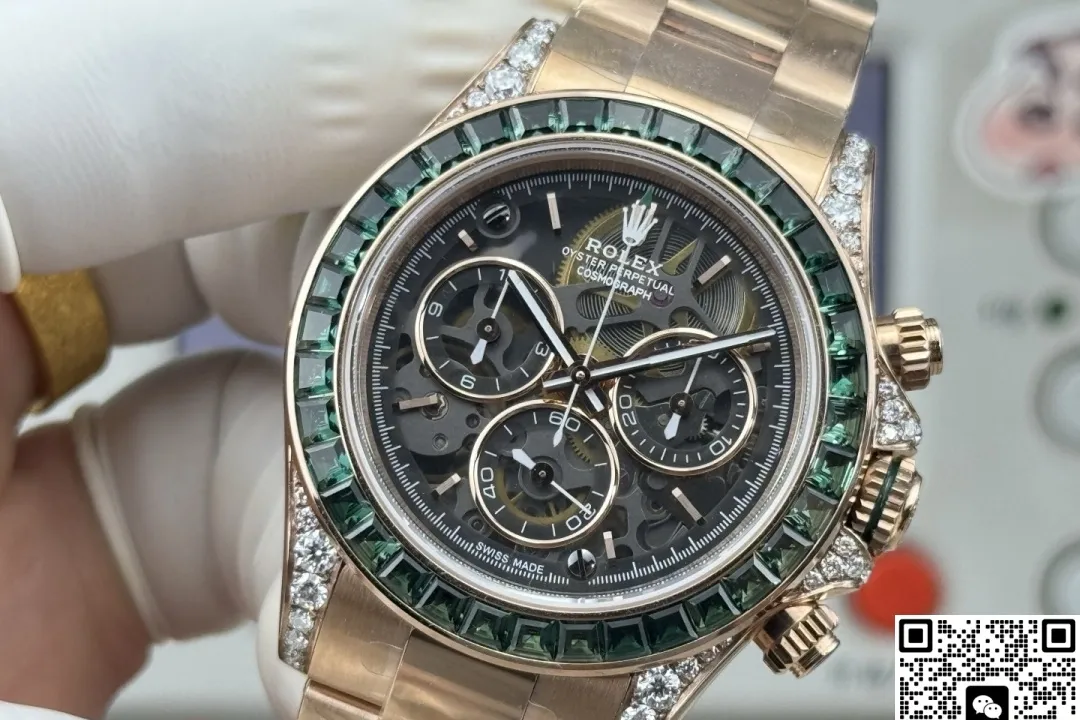 PPM Factory Rolex Daytona Emerald bezel 1:1 Best Edition Replica Watch