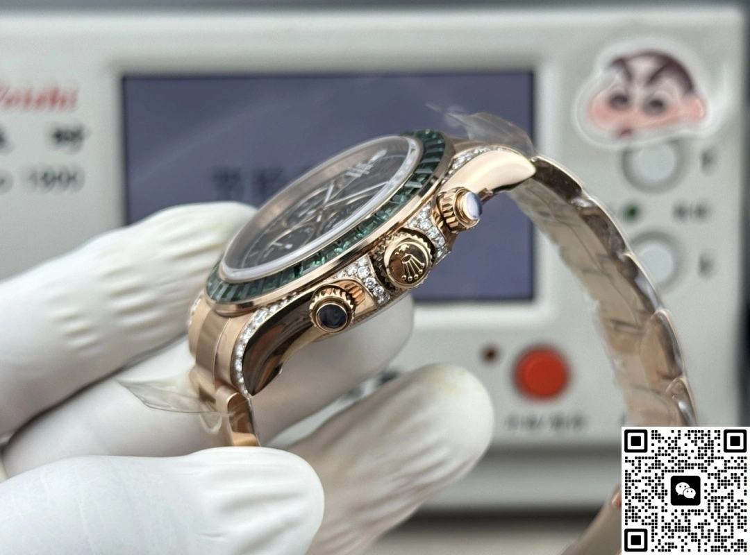 PPM Factory Rolex Daytona Emerald bezel 1:1 Best Edition Replica Watch