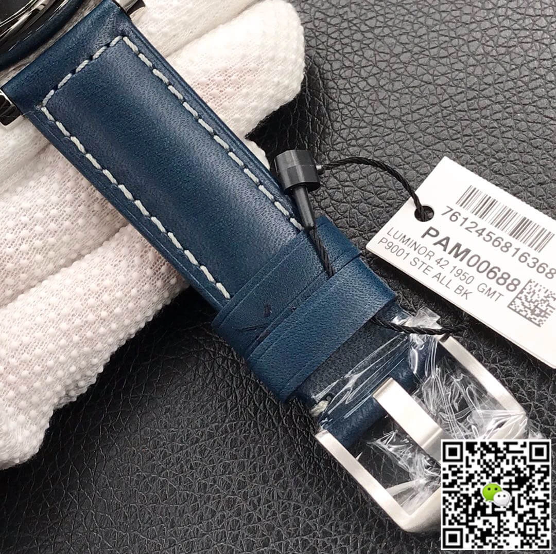 Panerai Luminor 1950 PAM688 VS Factory 1:1 Best Edition Replica Watch Blue Strap