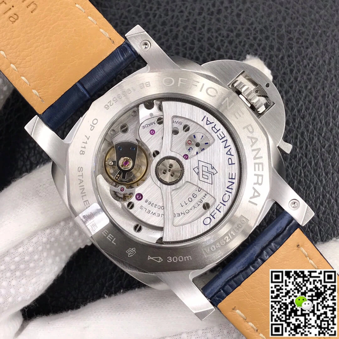 Panerai Luminor GMT PAM01033 VS Factory 1:1 Best Edition Replica Watch Blue Strap