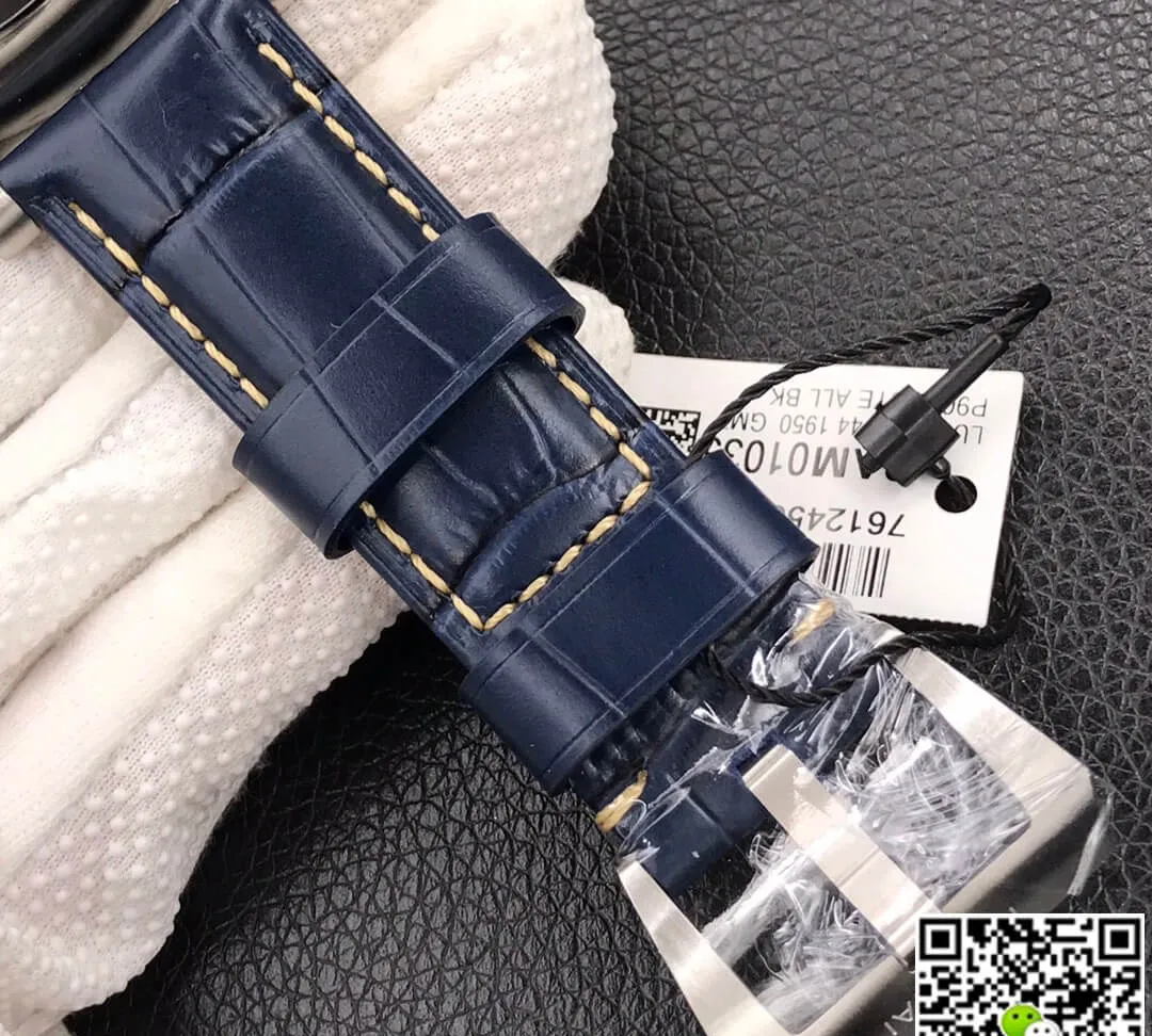 Panerai Luminor GMT PAM01033 VS Factory 1:1 Best Edition Replica Watch Blue Strap
