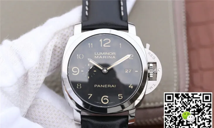 Panerai Luminor PAM00359 VS Factory 1:1 Best Edition Replica Watch Black Strap