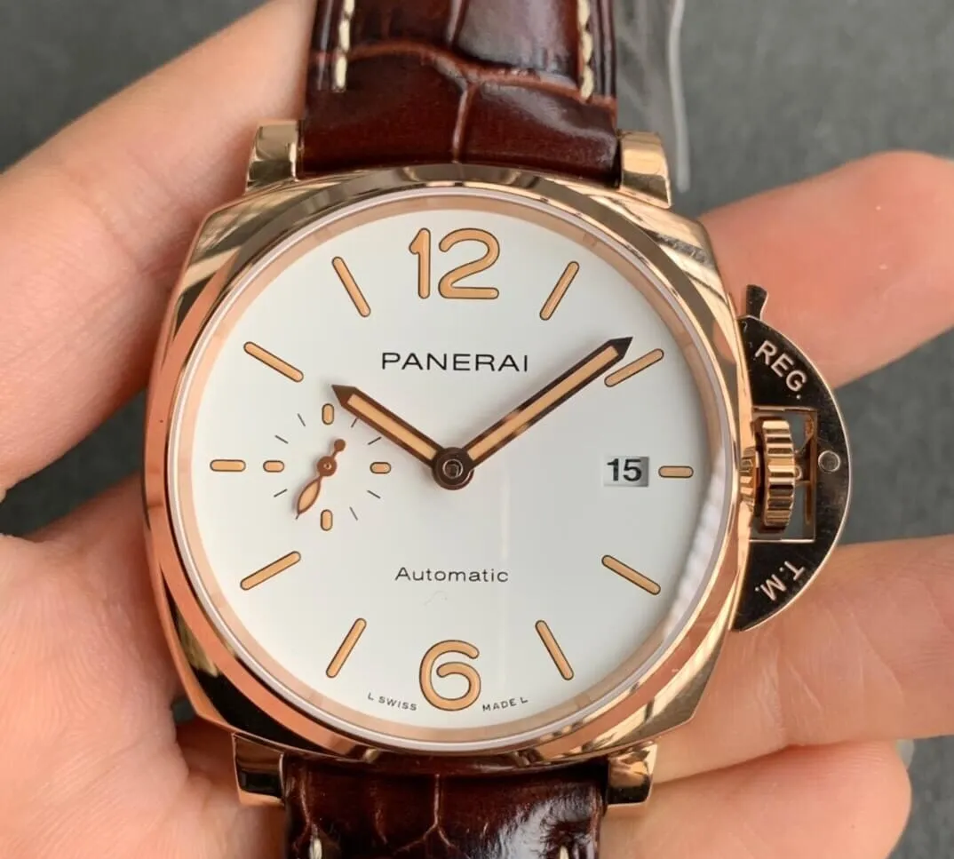 Panerai Luminor PAM01042 VS Factory 1:1 Best Edition Replica Watch Brown Strap