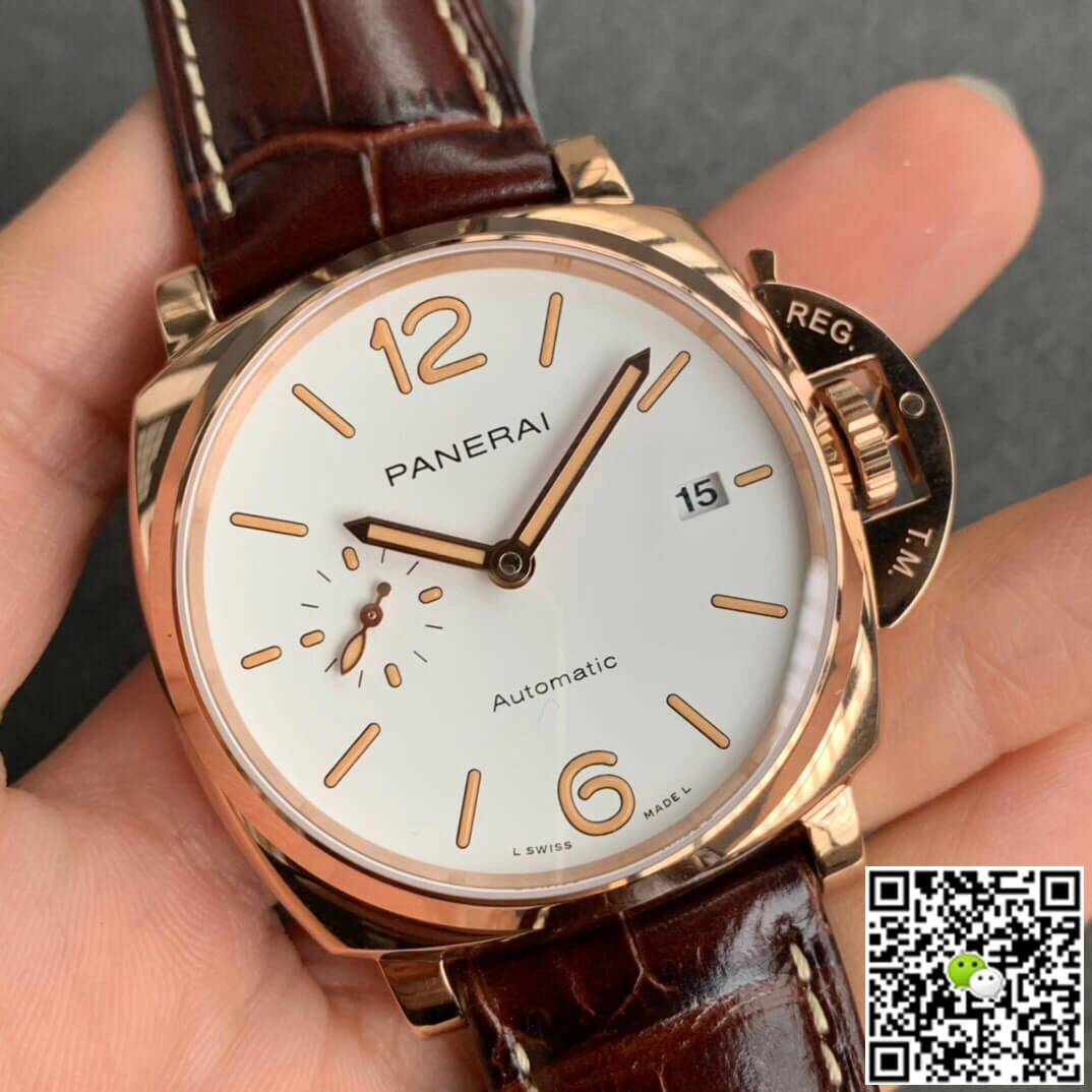 Panerai Luminor PAM01042 VS Factory 1:1 Best Edition Replica Watch Brown Strap