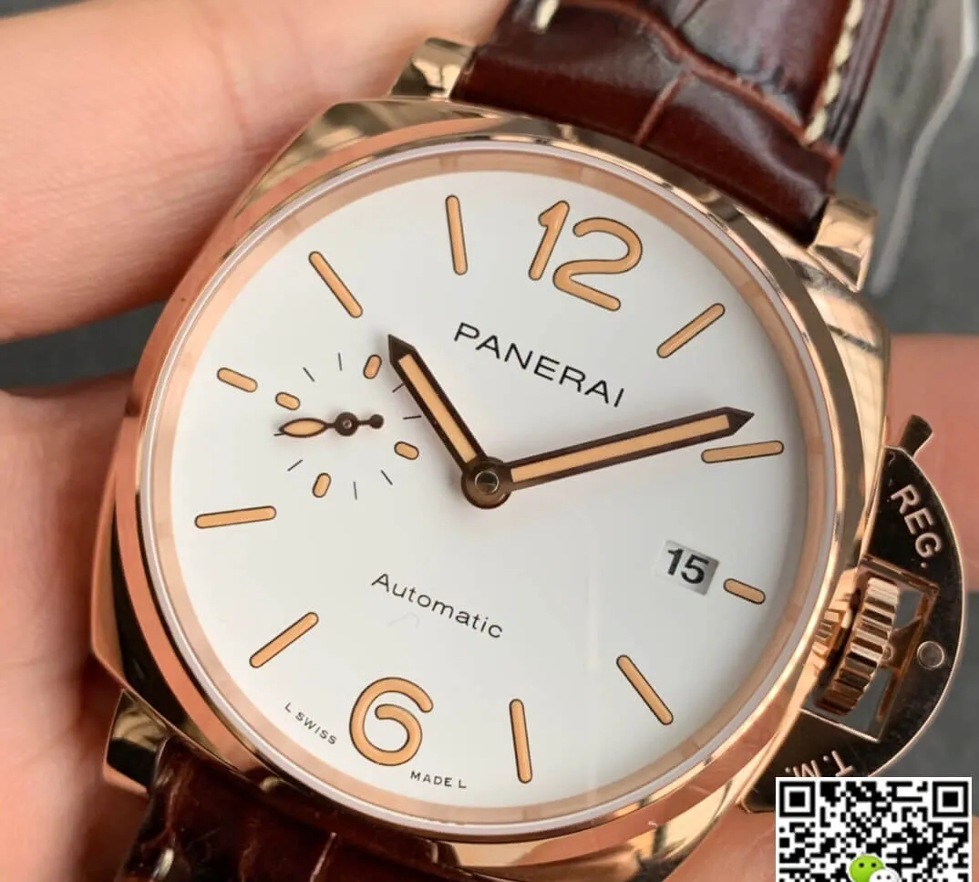 Panerai Luminor PAM01042 VS Factory 1:1 Best Edition Replica Watch Brown Strap