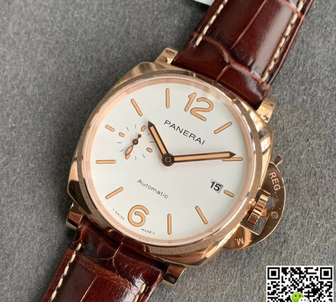 Panerai Luminor PAM01042 VS Factory 1:1 Best Edition Replica Watch Brown Strap