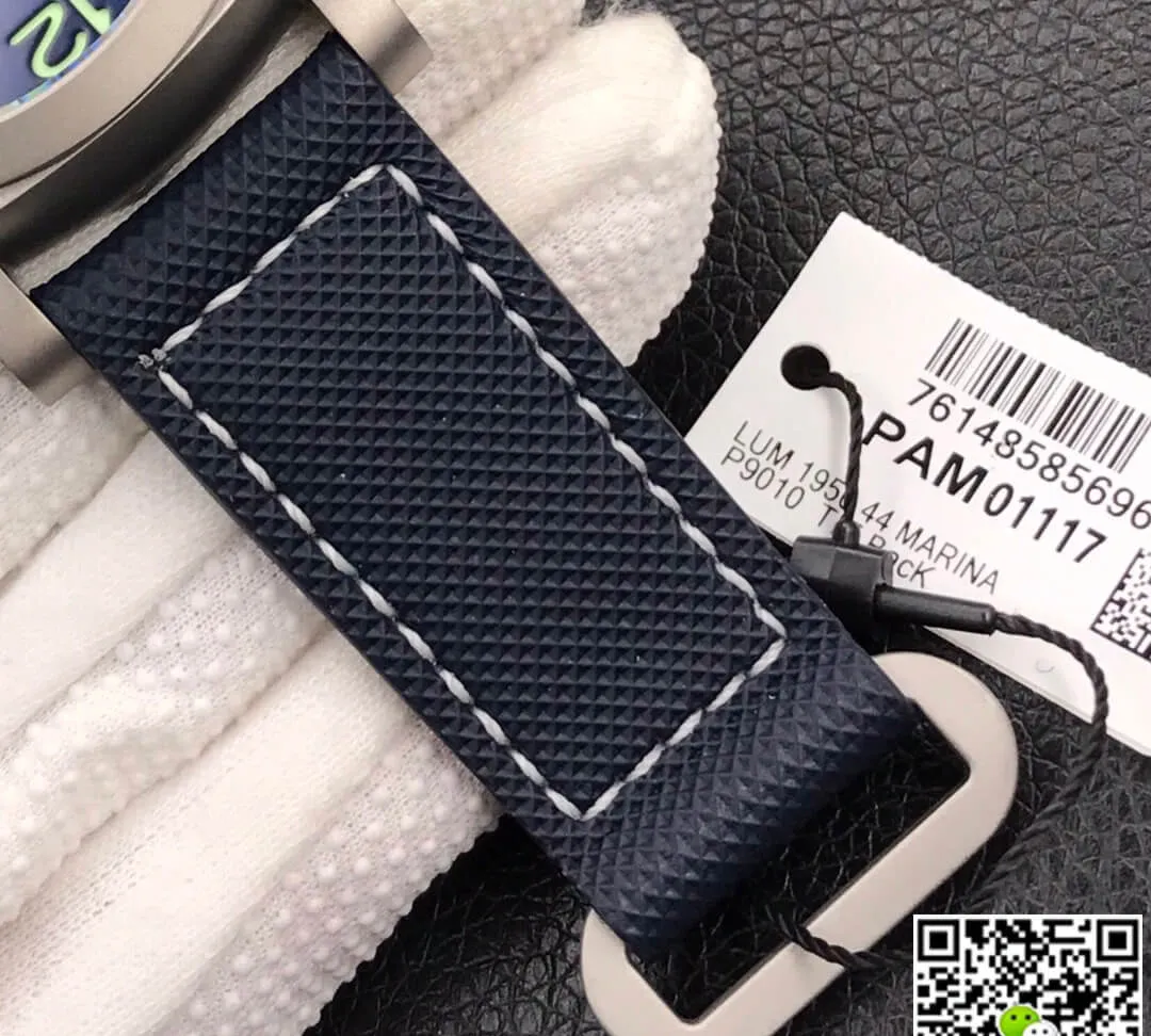 Panerai Luminor PAM01117 VS Factory 1:1 Best Edition Replica Watch Blue Strap