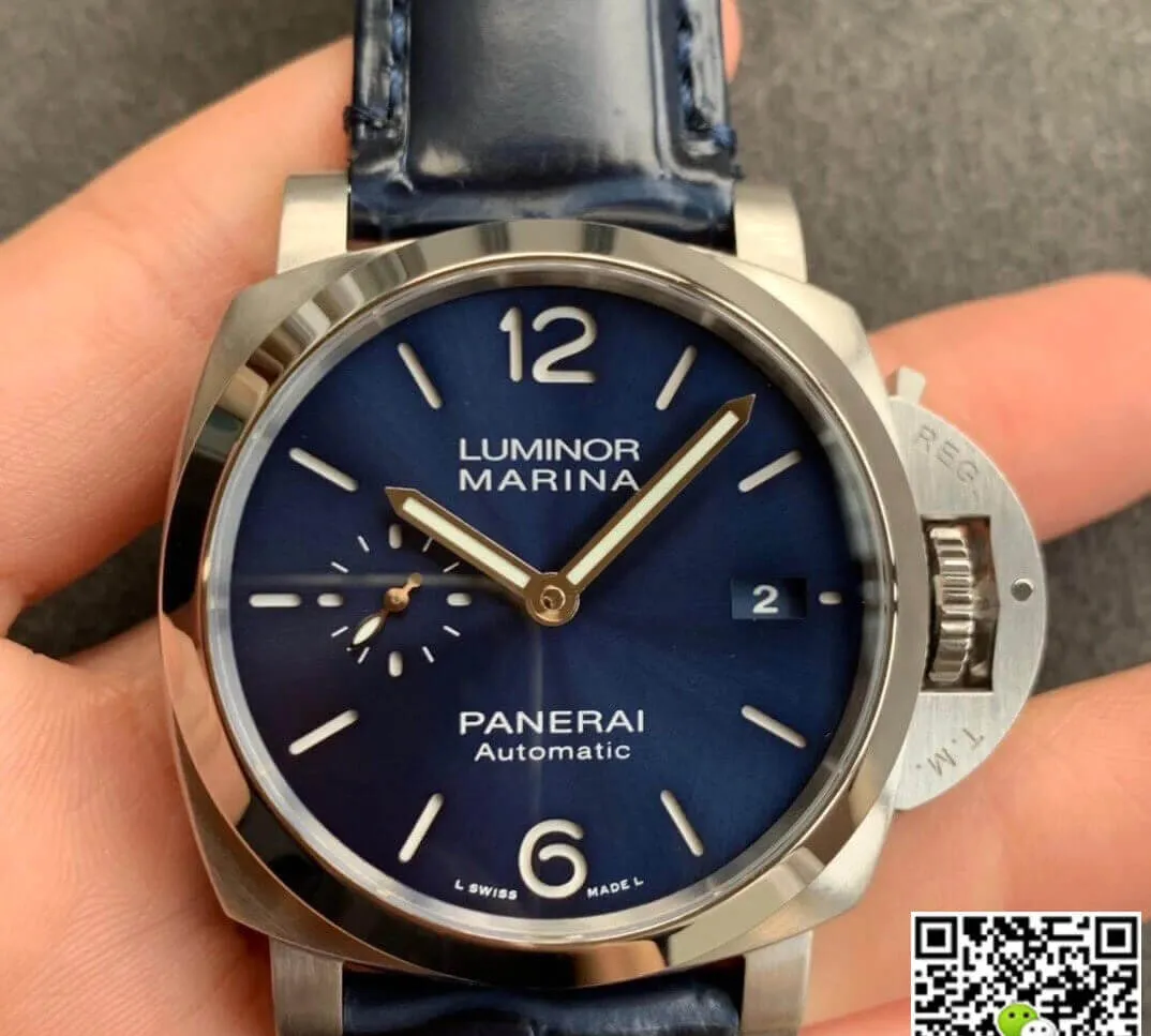 Panerai Luminor PAM01393 VS Factory 1:1 Best Edition Replica Watch Blue Strap