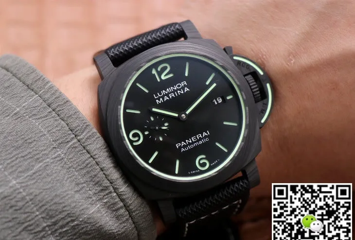 Panerai Luminor PAM1118 VS Factory 1:1 Best Edition Replica Watch Black Strap