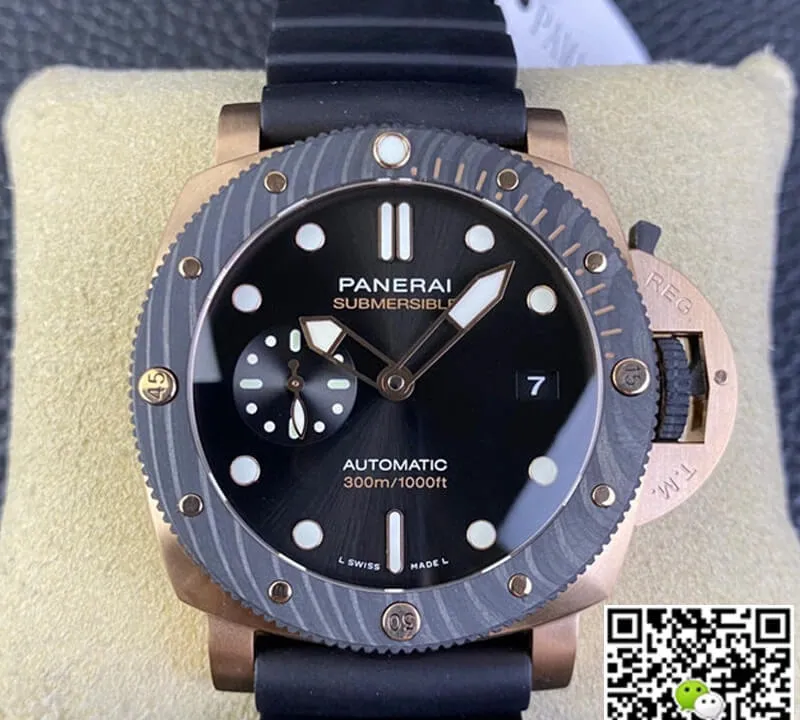 SBF Panerai Submersible PAM01070 VS Factory 1:1 Best Edition Replica Watch Blue Bezel