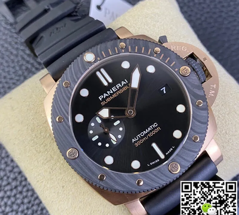 SBF Panerai Submersible PAM01070 VS Factory 1:1 Best Edition Replica Watch Blue Bezel