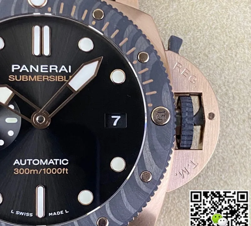 SBF Panerai Submersible PAM01070 VS Factory 1:1 Best Edition Replica Watch Blue Bezel