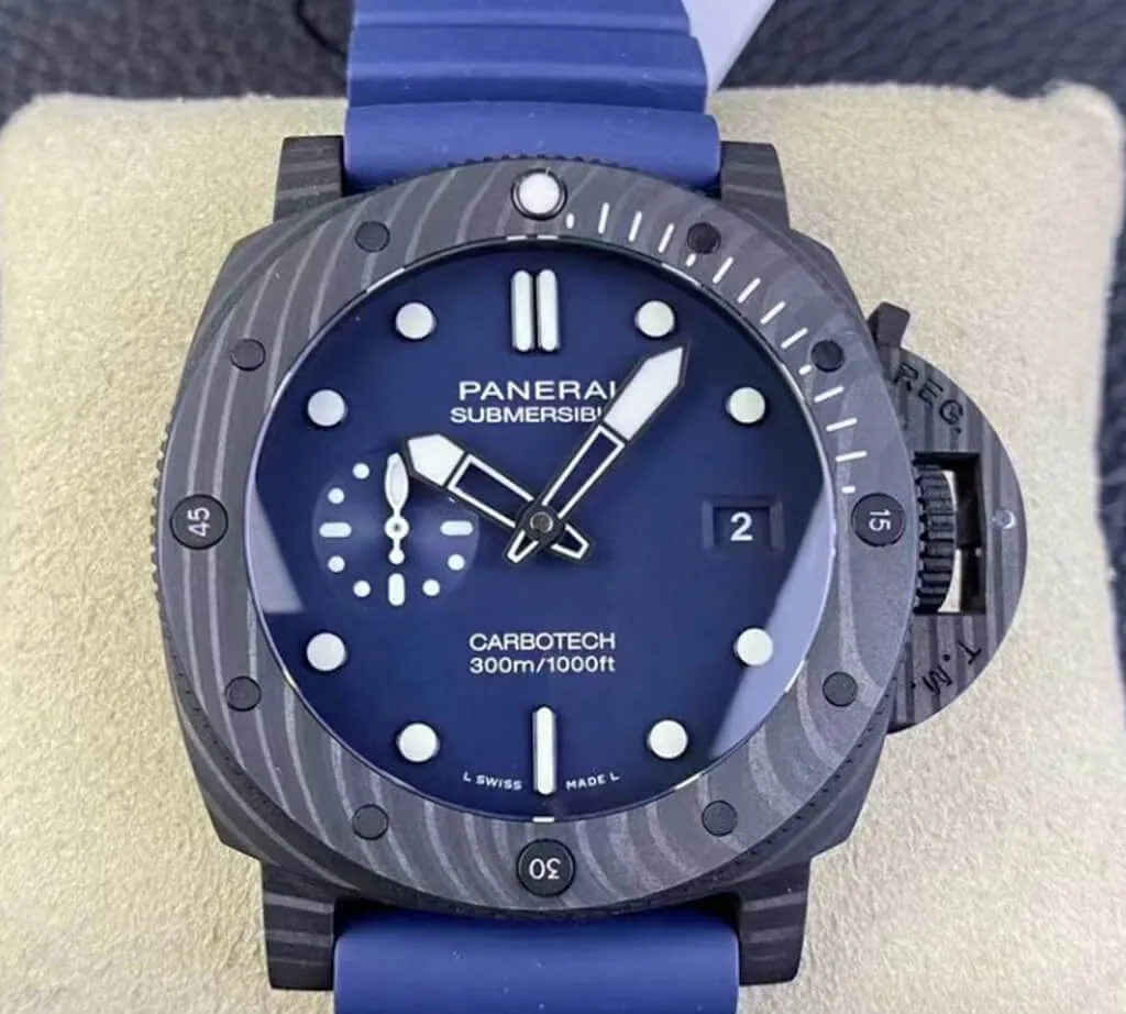 Panerai Submersible PAM01232 VS Factory 1:1 Best Edition Replica Watch Blue Strap