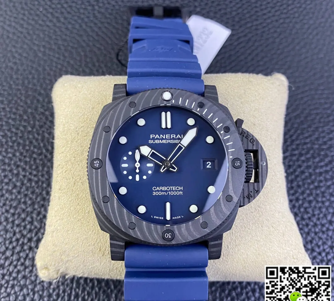 Panerai Submersible PAM01232 VS Factory 1:1 Best Edition Replica Watch Blue Strap