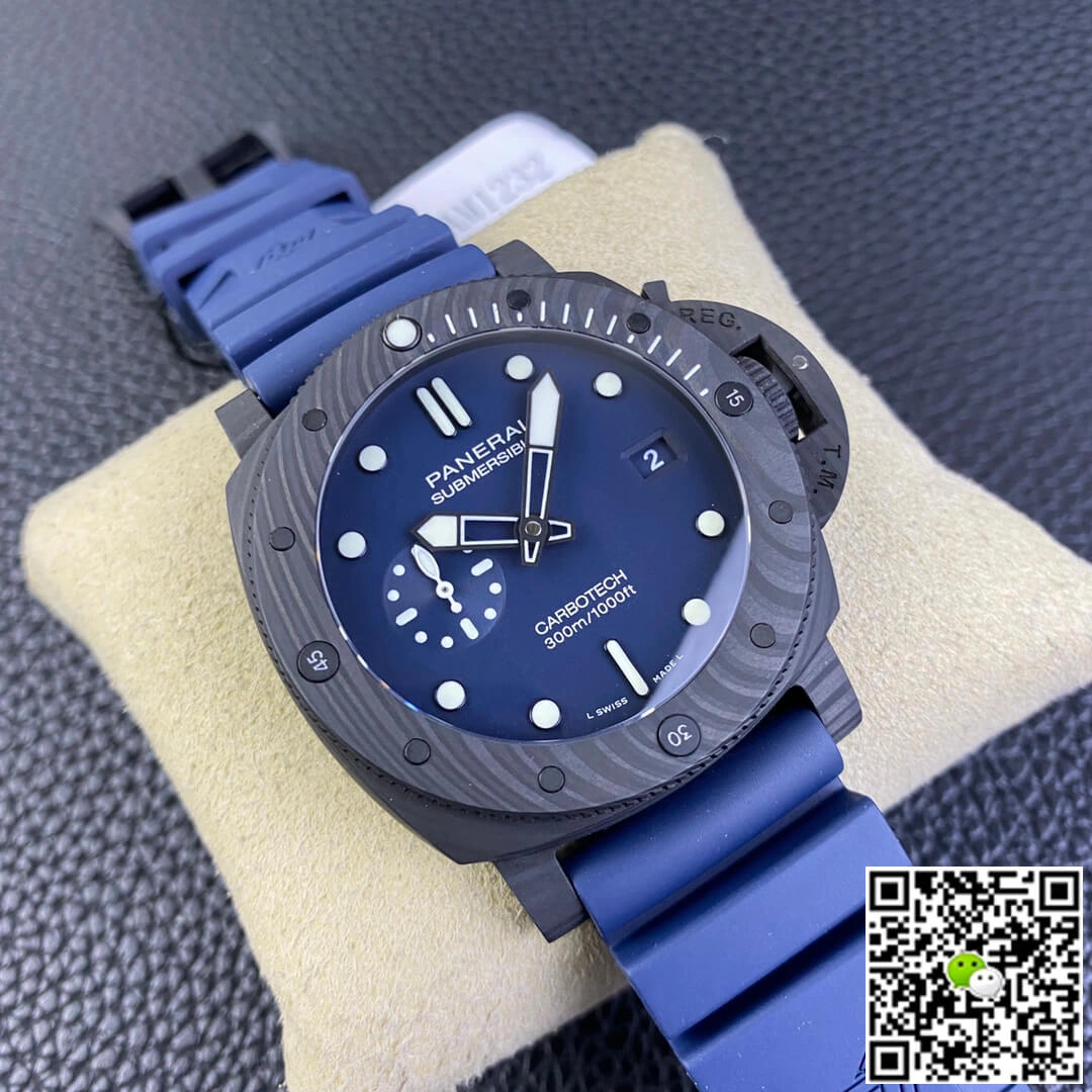 Panerai Submersible PAM01232 VS Factory 1:1 Best Edition Replica Watch Blue Strap