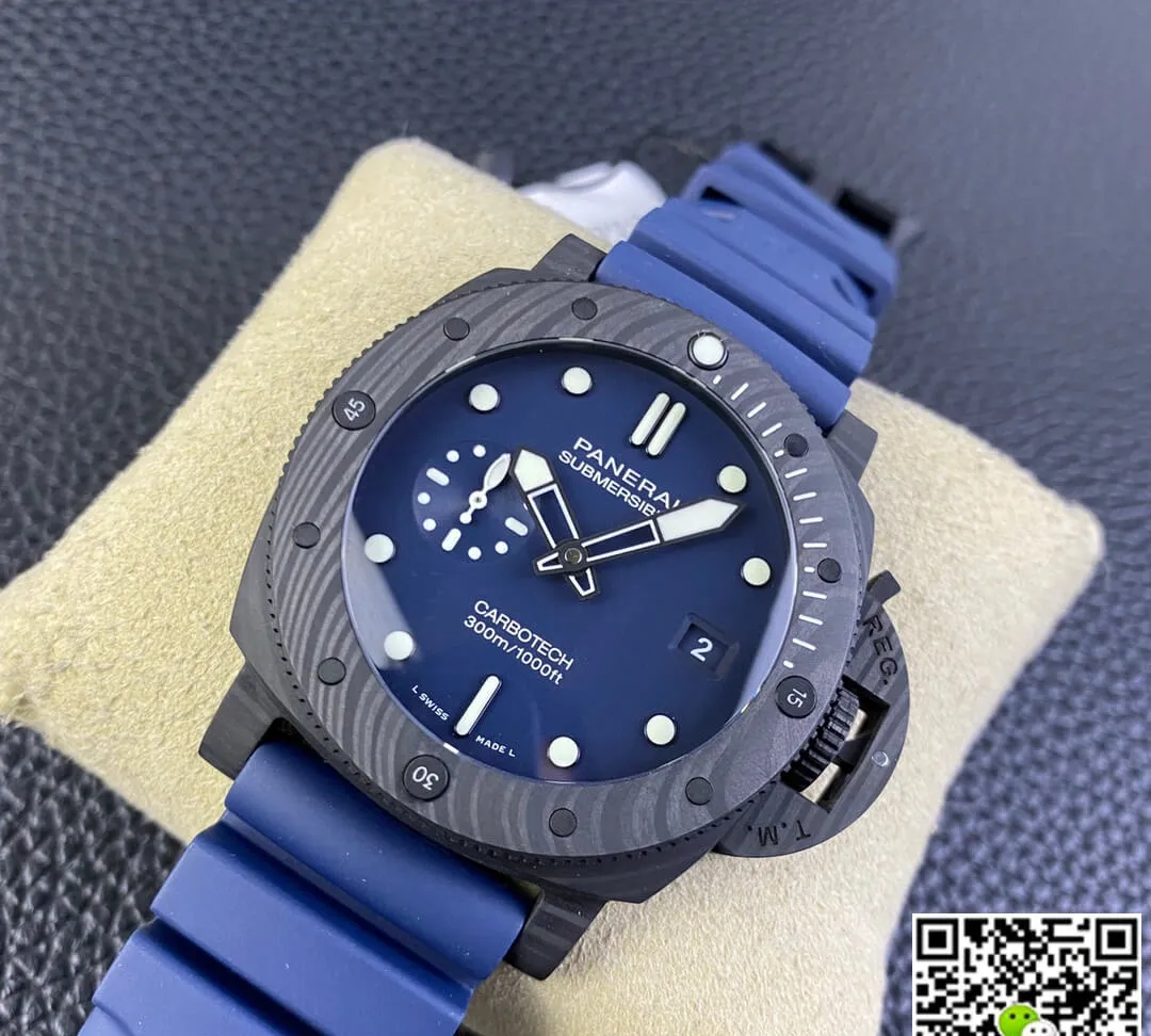 Panerai Submersible PAM01232 VS Factory 1:1 Best Edition Replica Watch Blue Strap