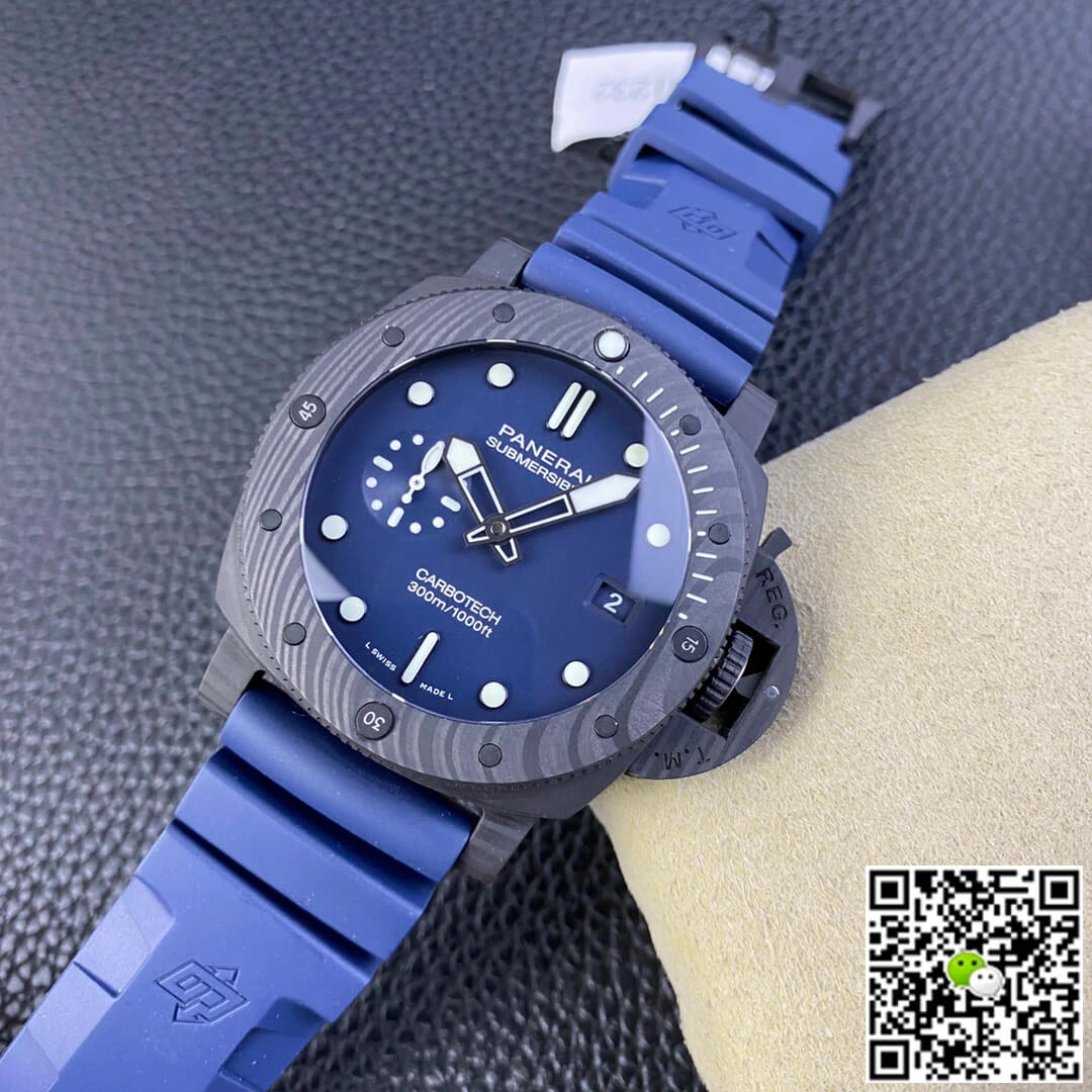 Panerai Submersible PAM01232 VS Factory 1:1 Best Edition Replica Watch Blue Strap
