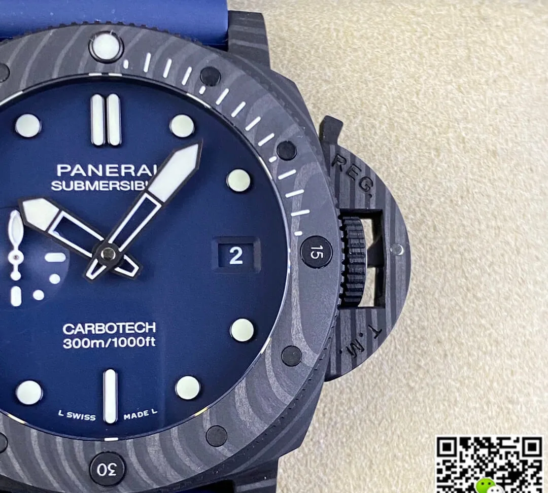 Panerai Submersible PAM01232 VS Factory 1:1 Best Edition Replica Watch Blue Strap