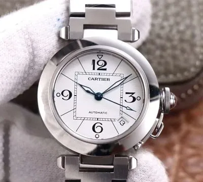 Cartier Pasha W31074M7 V9 Factory 1:1 Best Edition Replica Watch White Dial Swiss Cal.049