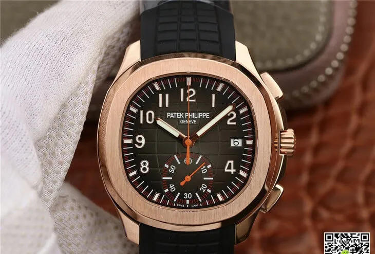 Patek Philippe Aquanaut 5968A-001 1:1 Best Edition Replica Watch Rubber Strap