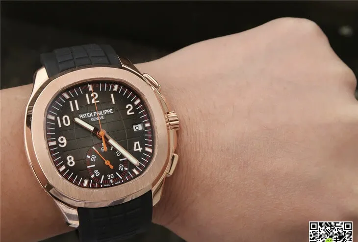 Patek Philippe Aquanaut 5968A-001 1:1 Best Edition Replica Watch Rubber Strap
