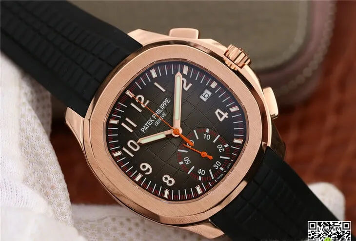 Patek Philippe Aquanaut 5968A-001 1:1 Best Edition Replica Watch Rubber Strap