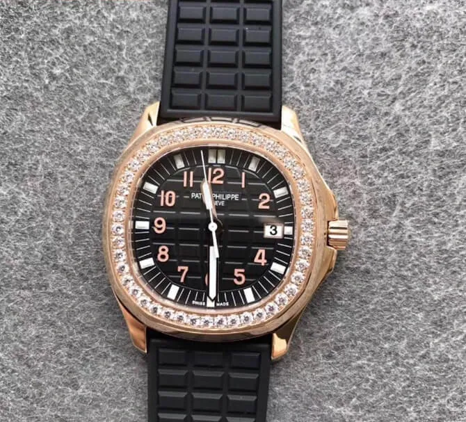 Patek Philippe Aquanaut PPF Factory 1:1 Best Edition Replica Watch Black Dial