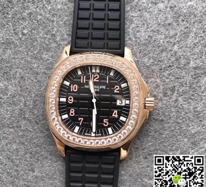Patek Philippe Aquanaut PPF Factory 1:1 Best Edition Replica Watch Black Dial