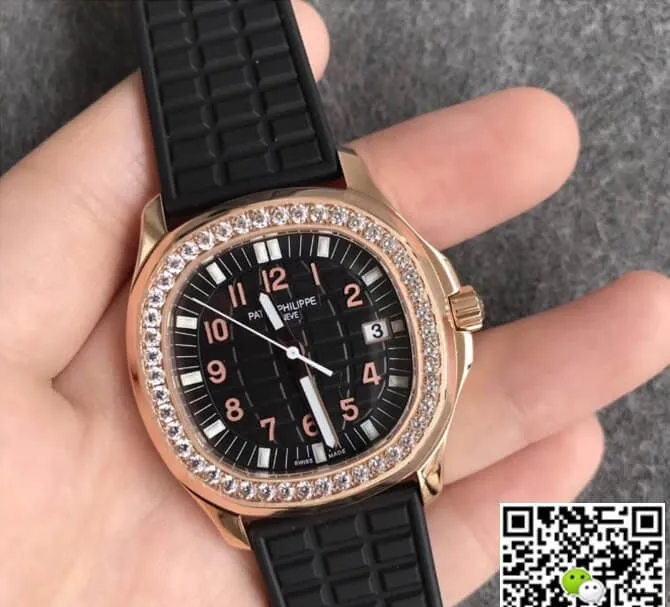 Patek Philippe Aquanaut PPF Factory 1:1 Best Edition Replica Watch Black Dial