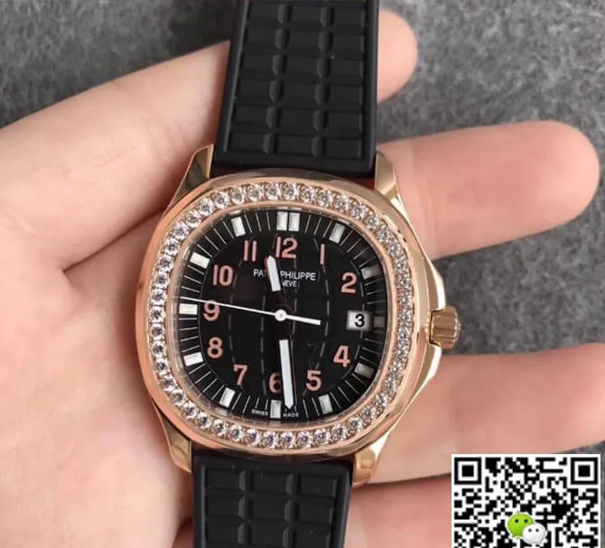 Patek Philippe Aquanaut PPF Factory 1:1 Best Edition Replica Watch Black Dial