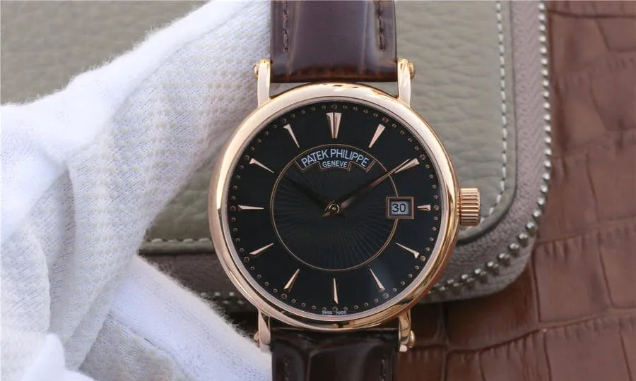 Patek Philippe Calatrava ZF Factory 1:1 Best Edition Replica Watch Leather Strap