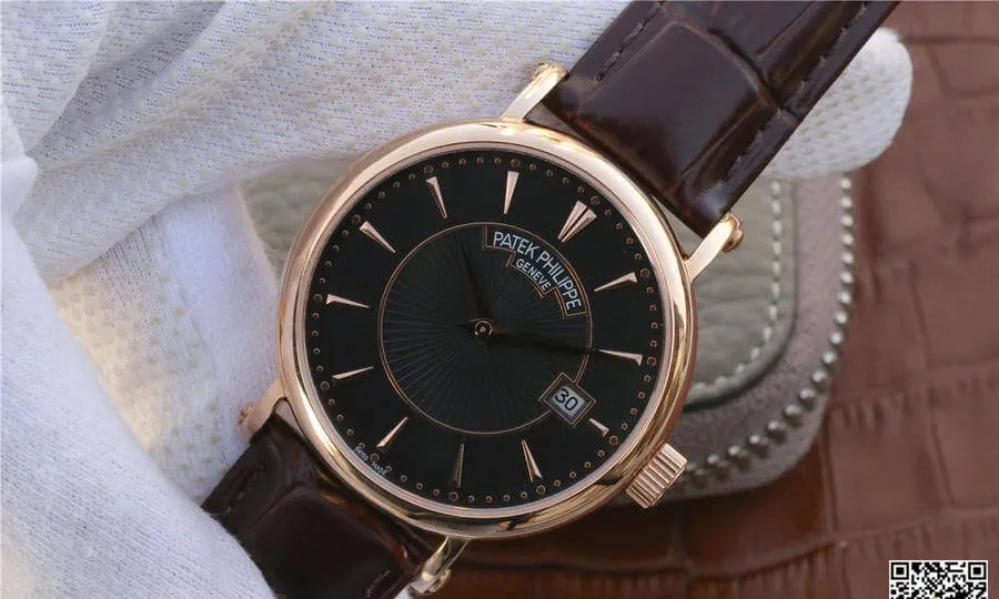 Patek Philippe Calatrava ZF Factory 1:1 Best Edition Replica Watch Leather Strap