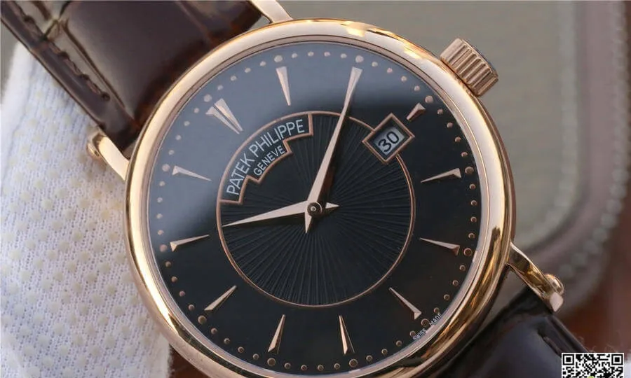 Patek Philippe Calatrava ZF Factory 1:1 Best Edition Replica Watch Leather Strap