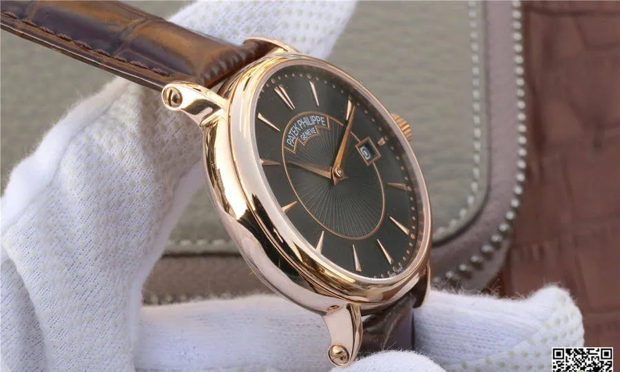 Patek Philippe Calatrava ZF Factory 1:1 Best Edition Replica Watch Leather Strap