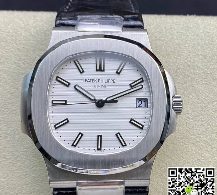 Patek Philippe Nautilus 5711 3K Factory 1:1 Best Edition Replica Watch White Dial