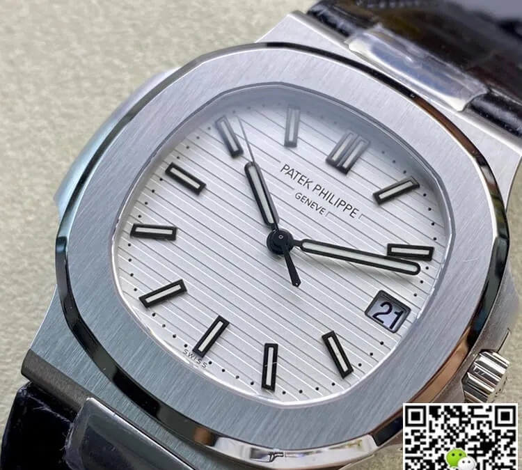 Patek Philippe Nautilus 5711 3K Factory 1:1 Best Edition Replica Watch White Dial