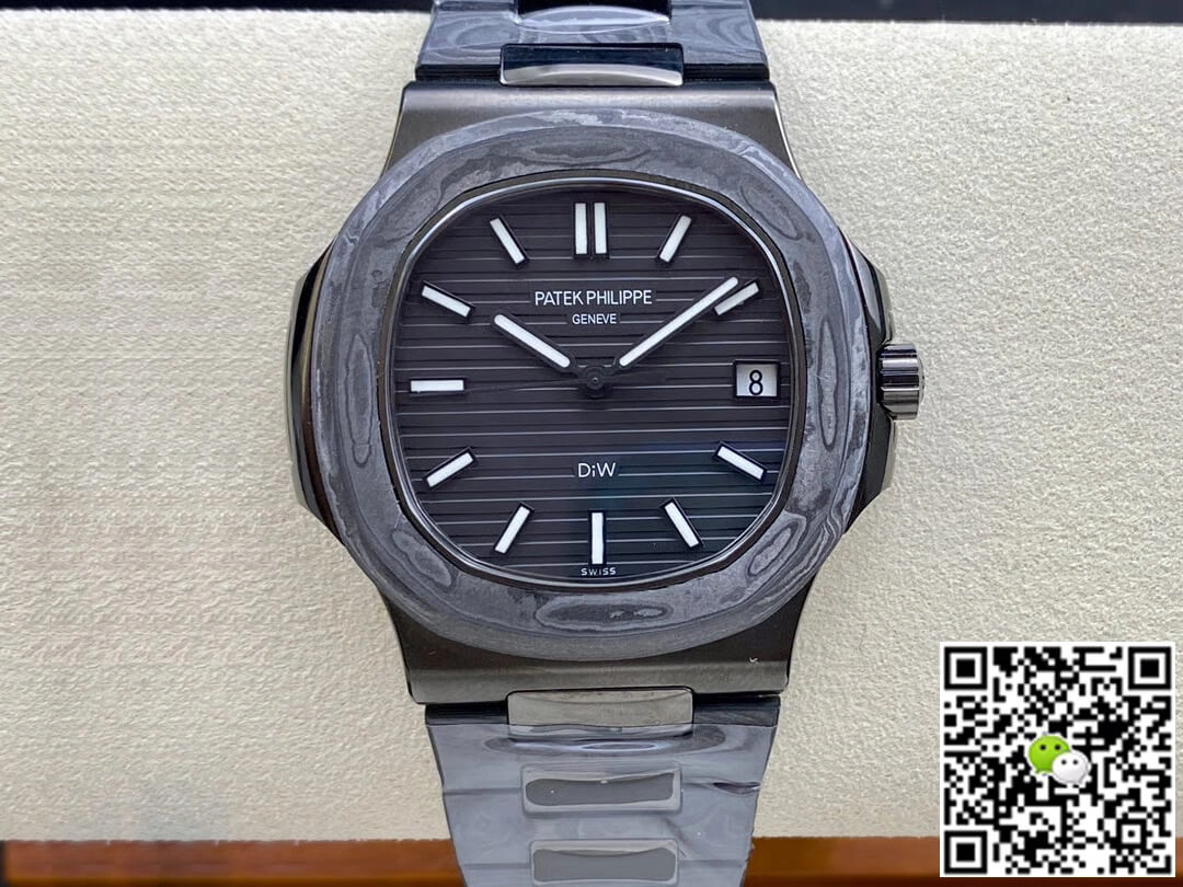 Patek Philippe Nautilus 5711 DiW 1:1 Best Edition Replica Watch Black Case