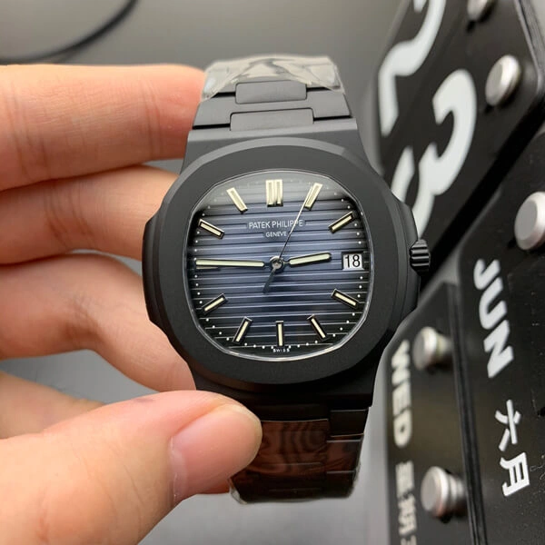 Patek Philippe Nautilus PPF Factory 1:1 Best Edition Replica Watch V4 Blue Dial