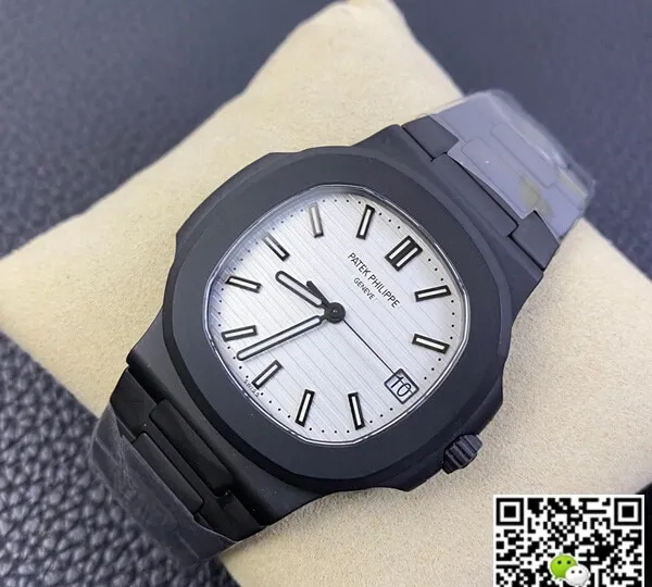 Patek Philippe Nautilus PPF Factory 1:1 Best Edition Replica Watch V4 White Dial