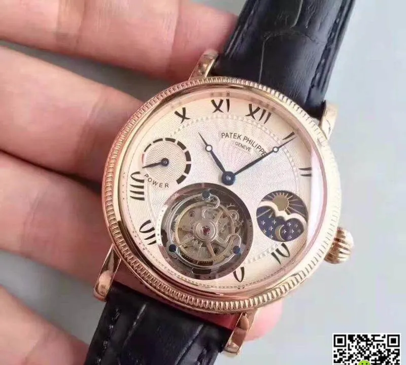 Patek Philippe PP3310 1:1 Best Edition Replica Watch Swiss Tourbillon Gold Dial
