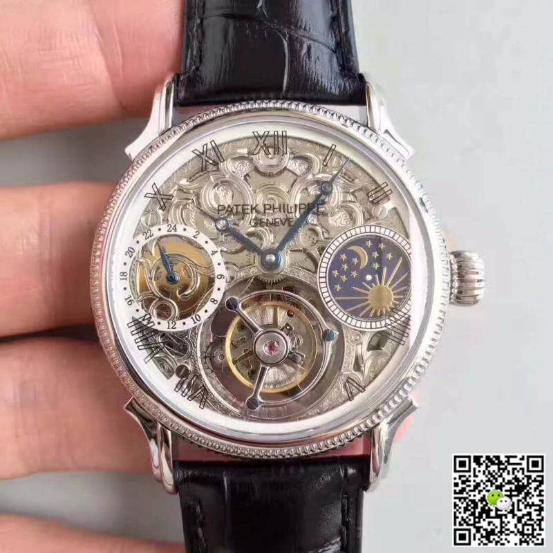 Patek Philippe PP3310 1:1 Best Edition Replica Watch Swiss Tourbillon Hollow Dial