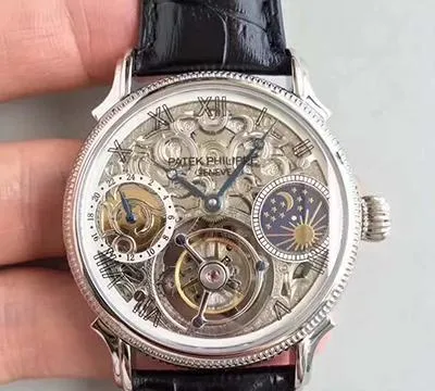 Patek Philippe PP3310 1:1 Best Edition Replica Watch Swiss Tourbillon Hollow Dial