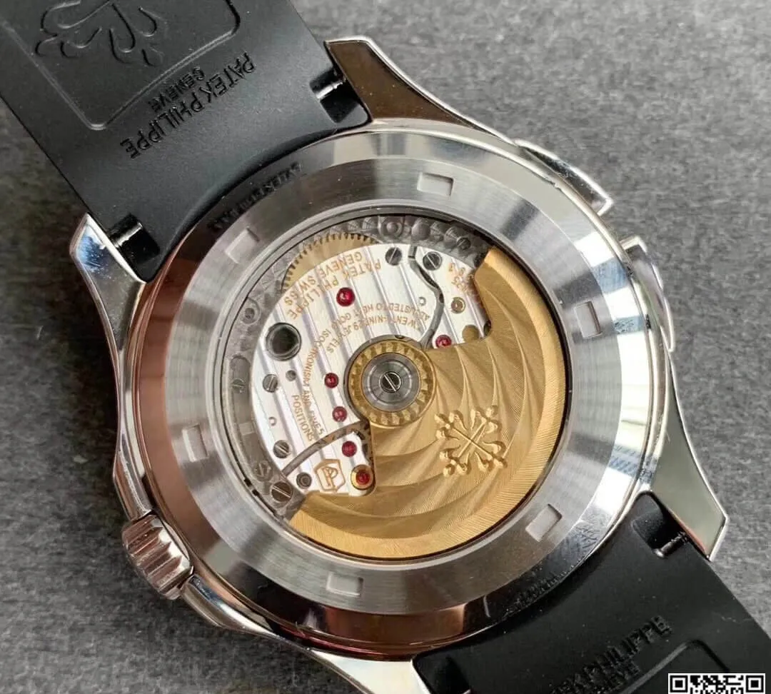 Patek Philippe Aquanaut 5164A-001 GR Factory 1:1 Best Edition Replica Watch Black Strap
