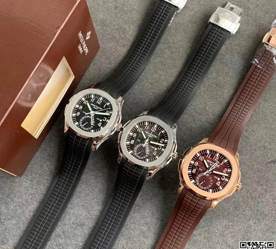 Patek Philippe Aquanaut 5164R-001 GR Factory 1:1 Best Edition Replica Watch Brown Strap