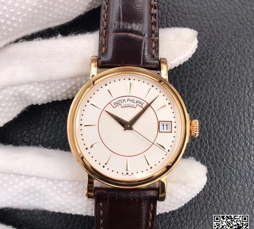Patek Philippe Calatrava 5153J-001 ZF Factory 1:1 Best Edition Replica Watch White Dial