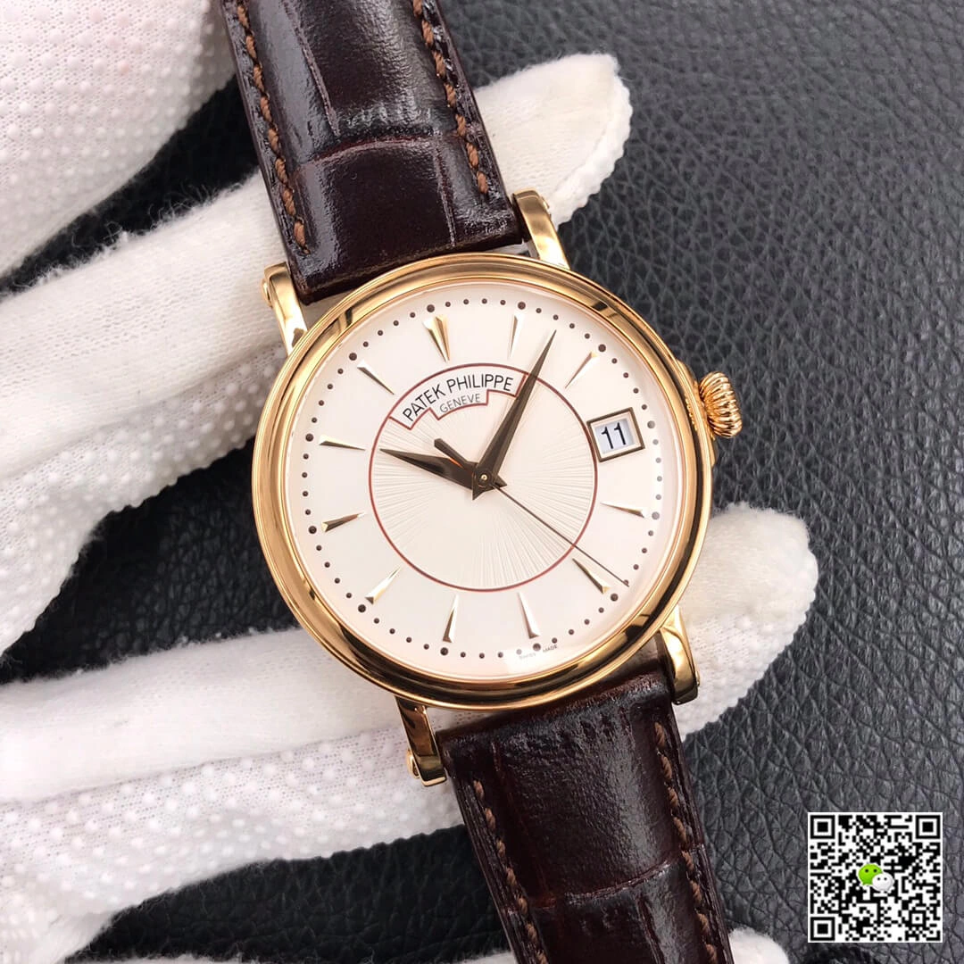 Patek Philippe Calatrava 5153J-001 ZF Factory 1:1 Best Edition Replica Watch White Dial