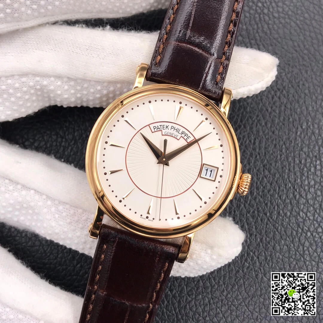 Patek Philippe Calatrava 5153J-001 ZF Factory 1:1 Best Edition Replica Watch White Dial