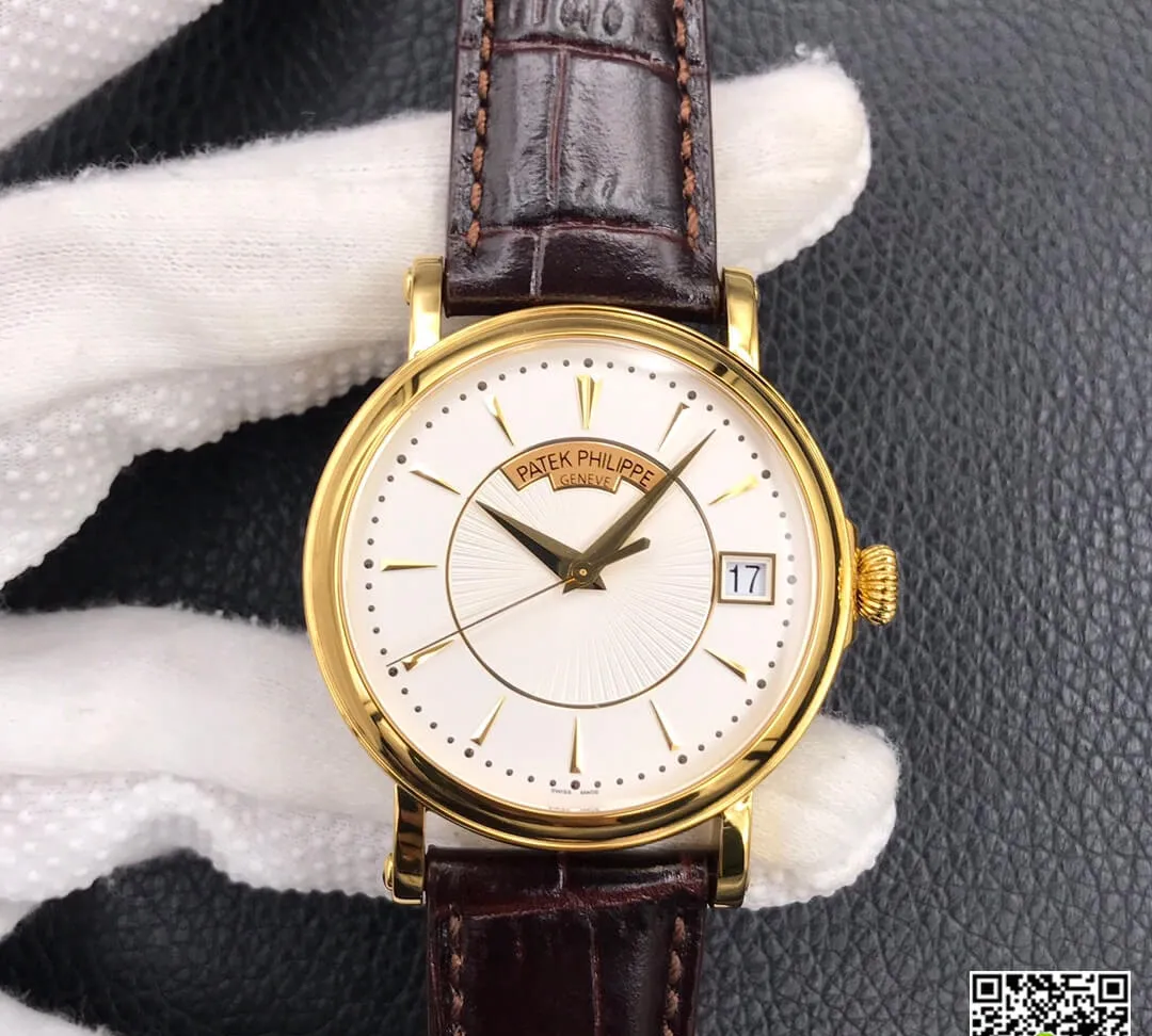 Patek Philippe Calatrava 5153R-001 ZF Factory 1:1 Best Edition Replica Watch Gold Bezel